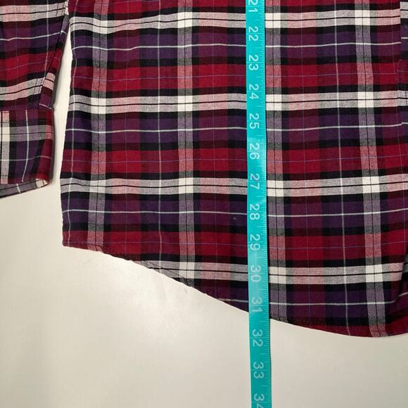 Saddlebred Tall Man Wrinkle Free 100% Cotton Long Sleeve Plaid Shirt - Picture 7 of 7